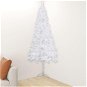 Rohový umělý vánoční stromek bílý 180 cm PVC  - Vánoční stromek