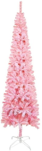 Úzký vánoční stromek růžový 150 cm  - Vánoční stromek - Main image