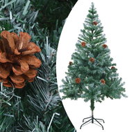 Námrazou pokrytý vánoční stromek se šiškami 150 cm - Vánoční stromek