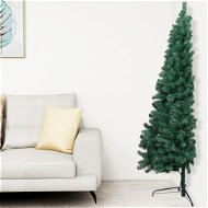Umělý vánoční půl stromek se stojanem zelený 180 cm PVC - Vánoční stromek