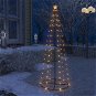 Vánoční stromek kužel 100 teplých bílých LED světel 70 x 180 cm - Vánoční stromek