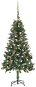 Umělý vánoční stromek s LED diodami a sadou koulí 150 cm - Vánoční stromek