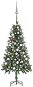 Umělý vánoční stromek s LED sadou koulí a šiškami 150 cm - Vánoční stromek