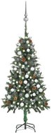 Umelý vianočný stromček s LED sadou gúľ a šiškami 150 cm - Vianočný stromček
