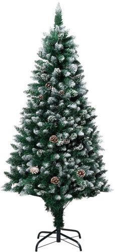 Umělý vánoční stromek se šiškami a bílým sněhem 150 cm - Vánoční stromek - Main image