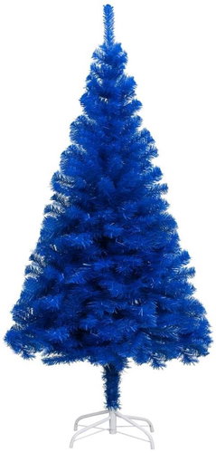 Umělý vánoční stromek se stojanem modrý 240 cm PVC - Vánoční stromek - Main image