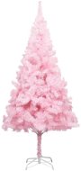 Umelý vianočný stromček so stojanom ružový 210 cm PVC - Vianočný stromček