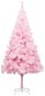 Umelý vianočný stromček so stojanom ružový 210 cm PVC - Vianočný stromček