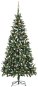 Umělý vánoční stromek s LED diodami a sadou koulí 210 cm - Vánoční stromek