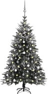 Umělý vánoční stromek LED a sada koulí zasněžený 180cm PVC a PE - Vánoční stromek