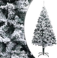 Umělý vánoční stromek s LED diodami zasněžený zelený 400 cm PVC - Vánoční stromek