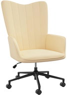 BELIANI velké čalouněné křeslo CHESTERFIELD, béžové, 142825 - Křeslo