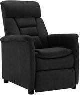 Elektrické polohovací křeslo černé umělá broušená kůže, 3073588 - Křeslo