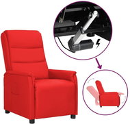 HALMAR relaxační křeslo K401, černé / přírodní - Křeslo