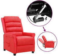 SHUMEE 2místné masážní polohovací křeslo, textil, černé, 3084463 - Křeslo