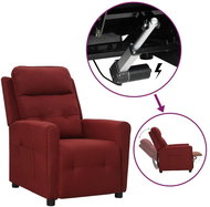 SHUMEE 2místné polohovací křeslo, textil, světle šedé, 3084419 - Křeslo