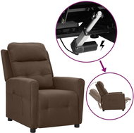 SHUMEE 2místné polohovací křeslo, textil, světle šedé, 324089 - Křeslo