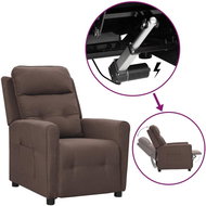 SHUMEE 2místné polohovací křeslo, textil, taupe, 3084424 - Křeslo