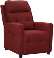 SHUMEE 2místné polohovací křeslo, umělá kůže s lesklým povrchem, černé, 3084611 - Křeslo