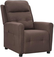 SHUMEE 3místná polohovací pohovka, textil, hnědá, 324103 - Křeslo