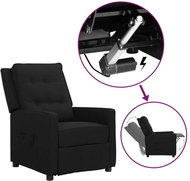 SHUMEE 3místné polohovací křeslo, textil, krémové, 3084264 - Křeslo