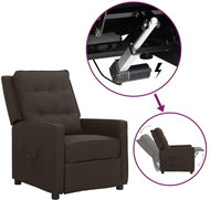 SHUMEE 3místné polohovací křeslo, textil, světle šedé, 3084342 - Křeslo