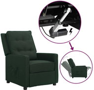 SHUMEE 3místné polohovací křeslo, textil, tmavě šedé, 3084343 - Křeslo