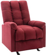 Polohovací křeslo vínové textil, 321403 - Křeslo