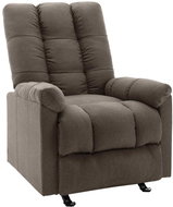 Polohovací křeslo hnědé textil, 321404 - Křeslo