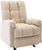 Polohovací křeslo krémové textil, 321409 - Křeslo