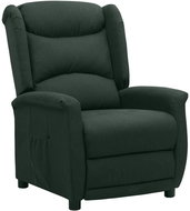 SHUMEE elektrické polohovací křeslo, lesklá umělá kůže, černé, 3098773 - Křeslo