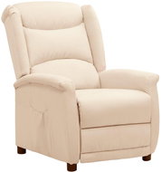 SHUMEE elektrické polohovací křeslo, pravá kůže, krémové, 3098387 - Křeslo