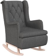 Rocking chair with rubberwood legs dark grey, 329406 - Rocking Chair