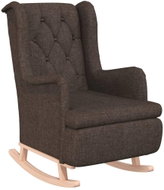 Rocking chair with rubberwood legs dark brown, 329410 - Rocking Chair