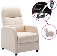 SHUMEE elektrické polohovací křeslo, samet, modré, 3098403 - Křeslo