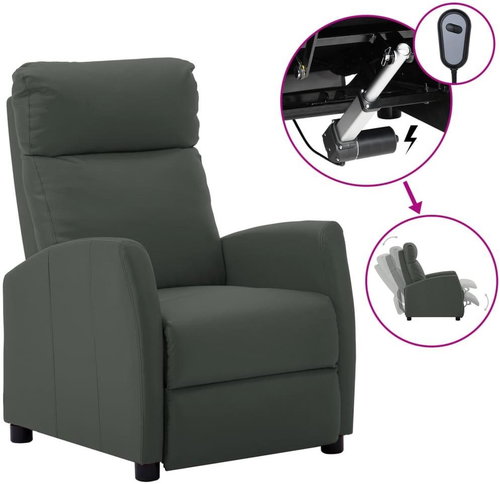 SHUMEE elektrické polohovací křeslo, samet, světle zelené, 3098396 - Křeslo - Main image