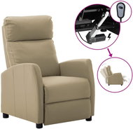 SHUMEE elektrické polohovací křeslo, samet, tmavě šedé, 3099002 - Křeslo