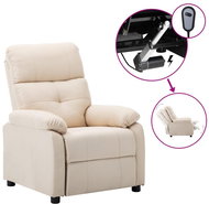 SHUMEE elektrické polohovací křeslo, samet, žluté, 3098400 - Křeslo