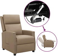 SHUMEE elektrické polohovací křeslo, textil, černé, 3073638 - Křeslo