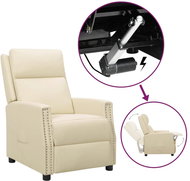 SHUMEE elektrické polohovací křeslo, textil, černé, 3073844 - Křeslo