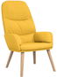 Křeslo Relaxační křeslo hořčicově žluté textil, 340997 - Křeslo
