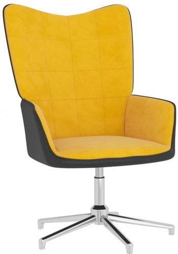 SHUMEE houpací křeslo se stoličkou, textil, tmavě hnědé, 3121277 - Křeslo - Main image