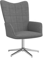 Relaxační židle tmavě šedá textil, 327986 - Křeslo