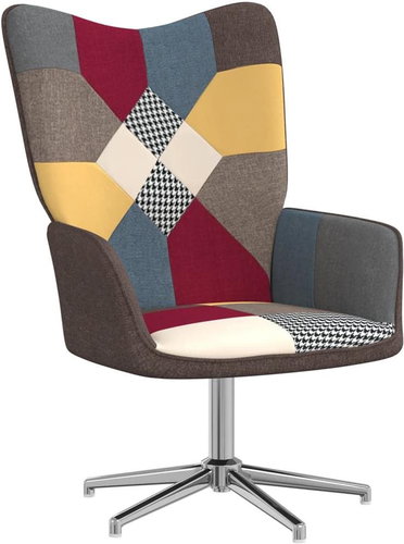 Relaxační křeslo patchwork textil, 328189 - Křeslo - Main image