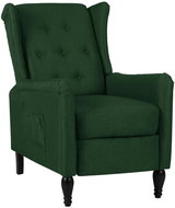 SHUMEE křeslo s nohami z kaučukovníkového dřeva, textil, fialové, 329391 - Křeslo