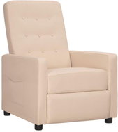 SHUMEE křeslo s poduškou, textil, černé - Křeslo