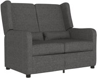 2místné polohovací křeslo tmavě šedé textil, 3084420 - Křeslo