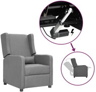 SHUMEE křeslo, textil, tmavě hnědé, 325740 - Křeslo