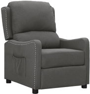 SHUMEE křeslo, umělá kůže, tmavě šedé, 325753 - Křeslo