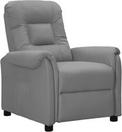 SHUMEE polohovací křeslo, samet, tmavě šedé, 342378 - Křeslo